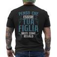 Penso Che Essere Tua Figlia Basti Come Regalo Festa Del Papà T-shirt da uomo con stampa posteriore