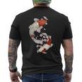 Poisson Koï Japonais Et Fleurs De Cerisier À Deux Côtés T-shirt imprimé au dos
