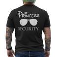 Princessecurity On Duty Family Guardian Officer メンズTシャツ バックプリント