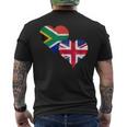 Proud British South African Expat A South Africa UK Flag Tank Top Men's Back Print T-Shirt