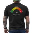 Pure Cortisol 面白いストレスメーターで走る 長袖tシャツ メンズTシャツ バックプリント