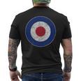 Raf Roundel 英国空軍 英国英語 メンズTシャツ バックプリント