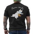Room Mate ねこ&ねずみ お昼寝a メンズTシャツ バックプリント