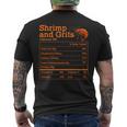 Shrimp And Grits Nutrition Facts Label Calories Protein Food メンズTシャツ バックプリント