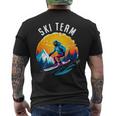 Ski Team スキーチーム スキーヤー スクール スキー旅行 スキーチーム クルー スキー メンズTシャツ バックプリント