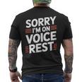 Sorry I'm Onoice Rest ボーカル合唱団の歌手休憩 メンズTシャツ バックプリント