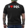 Sql大好き メンズTシャツ バックプリント