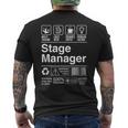 Stage Manager Description Label メンズTシャツ バックプリント
