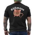 Süßmaus Xüssmaus Cuteweet Mouseüß Mausüßes Mäuschen T-Shirt mit Rückendruck