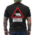 Svalbard ホッキョクグマ サイン メンズTシャツ バックプリント