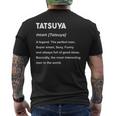 Tatsuya 達也 メンズTシャツ バックプリント