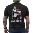 Tis But Acratch 面白い 中世の戦士 ユーモア 騎士 メンズTシャツ バックプリント