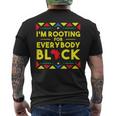 History I'm Rooting For Everybody ブラック アフリカ メンズTシャツ バックプリント