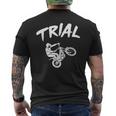 Trial Riders And Fans エクストリームモータースポーツライダー メンズTシャツ バックプリント