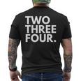 Two Three Four 市外局番 234 アクロン オハイオ州 米国 メンズTシャツ バックプリント