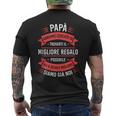 Uomointage Festa Del Papà Padre Regalo Papà Compleanno T-shirt da uomo con stampa posteriore