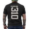 Vintage Forever 310 California Area Code 310 メンズTシャツ バックプリント