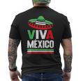 Viva Mexico 帽子デザイン メキシコ国旗カラー メキシコ人向け メンズTシャツ バックプリント