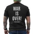 War Is Over If You Want It 長袖tシャツ メンズTシャツ バックプリント
