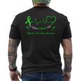 I Wear Green For Bipolar Disprder Awareness メンズTシャツ バックプリント