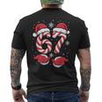 Xmas Viral 67 Candy Canes Santa Holiday Kids Men's Back Print T-Shirt