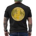 うさぎ星人 On The Yellow Moon メンズTシャツ バックプリント