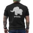 ぞうさん 象（Aタイプ）シンプル【どうぶつフレンズ】動物 イラスト かわいい デザイン メンズTシャツ バックプリント