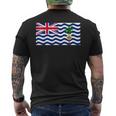イギリス領インド洋地域の国旗 メンズTシャツ バックプリント