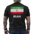 イラン国旗tシャツ メンズTシャツ バックプリント