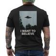 エイリアンufoアパレル「I Want To Believe」 メンズTシャツ バックプリント