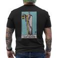 オリジナルのrider Waite Deckからの隠者ビンテージタロットカード メンズTシャツ バックプリント