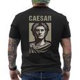 カエサル 古代ローマ ガイウス・ユリウス・カエサル ローマの歴史 メンズTシャツ バックプリント