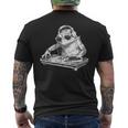 カエル 音楽 Dj 音楽プロデューサー ターンテーブル Dj カエル ビートメーカー メンズTシャツ バックプリント