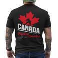 カナダホッケー メープルリーフ アイスホッケー選手 カナダ メンズTシャツ バックプリント