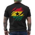 ガーナの国旗ガーナ メンズTシャツ バックプリント