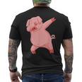 キッズ ダビングピグレット 服 ダブ ダンス 衣装 農家 ギフト 豚 メンズTシャツ バックプリント