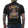 キャッピー・バースデー・カピバラ愛好家 バースデー・カピバラcappy Birthday メンズTシャツ バックプリント