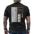 クールなエレベーターボタンアートメンズレディースリフトハロウィンコスチューム メンズTシャツ バックプリント