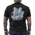 サメがたくさんトラックに 長袖tシャツ メンズTシャツ バックプリント