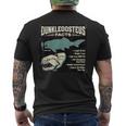 ダンクルオステウス Dunkleosteus Facts 古代魚 恐竜 海洋 生物 学習 図解 メンズTシャツ バックプリント