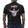 トランスジェンダー・ジーザス 誇りをもって信じ、信仰する。 メンズTシャツ バックプリント