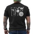 バイキング 戦士装備 剣 兜 斧 角 ヴァルハラ メンズTシャツ バックプリント