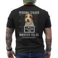 パーソナルストーカー犬ジャックラッセルテリア私はあなたに従います Jack Russell Terrier Dog 長袖tシャツ メンズTシャツ バックプリント