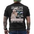 ペルージャシティのクールな少女 誇り高きペルージャガール メンズTシャツ バックプリント