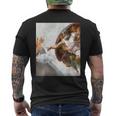 ミケランジェロの愉快な創作猫ミーム。 メンズTシャツ バックプリント