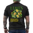 ライム 面白い 高い ビタミンc 抗酸化剤 その他の栄養素 メンズTシャツ バックプリント