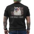 ラグドールキャット I Do What I Want Retro Usa おもしろ猫 メンズTシャツ バックプリント