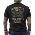 ロイヤルエンフィールドwdReクラシックモーターサイクルww2 長袖tシャツ メンズTシャツ バックプリント