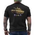 ロシア軍冷戦時代の主戦闘戦車t-72 メンズTシャツ バックプリント