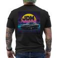 ヴェイパーウェーブ レトロ サンセット Jdm レジェンドカー 日本国内市場 長袖tシャツ メンズTシャツ バックプリント